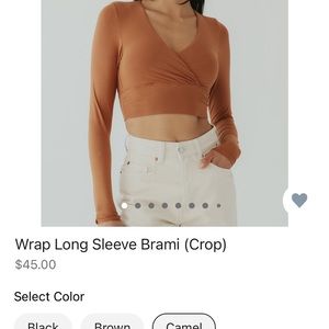 Wrap Long Sleeve Brami (Crop)